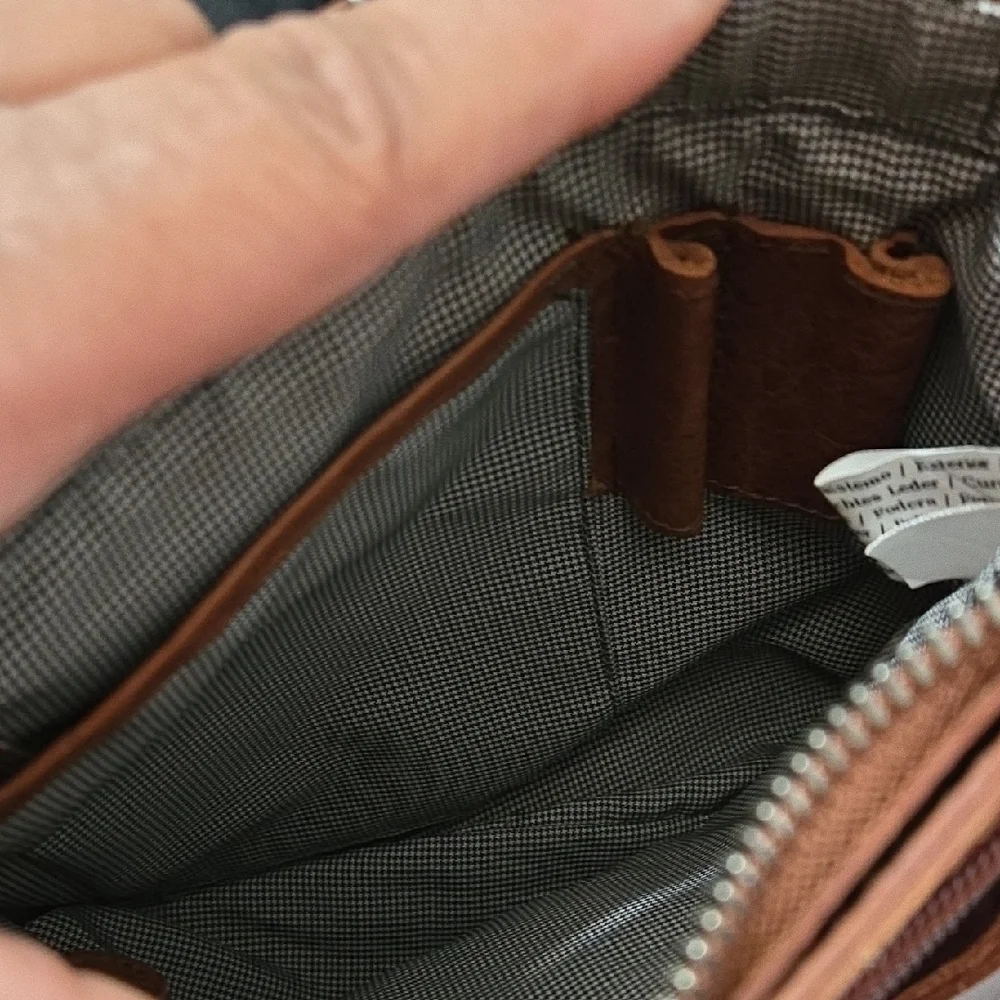 Brown Leather Crossbody Bag by Spikes & Sparrow - Picture 6 of 9